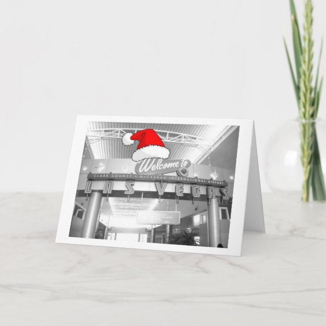 Welcome to Las Vegas Christmas Holiday Card (Front)