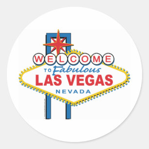 Welcome-to-Las-Vegas Classic Round Sticker