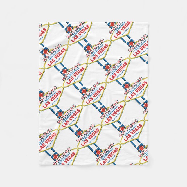 Welcome-to-Las-Vegas Fleece Blanket (Front)
