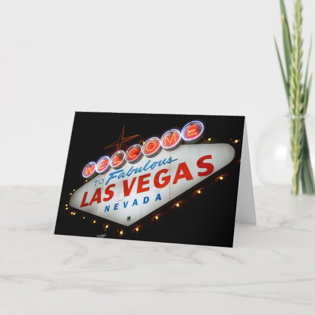 Welcome to Las Vegas Greeting Card (Front)