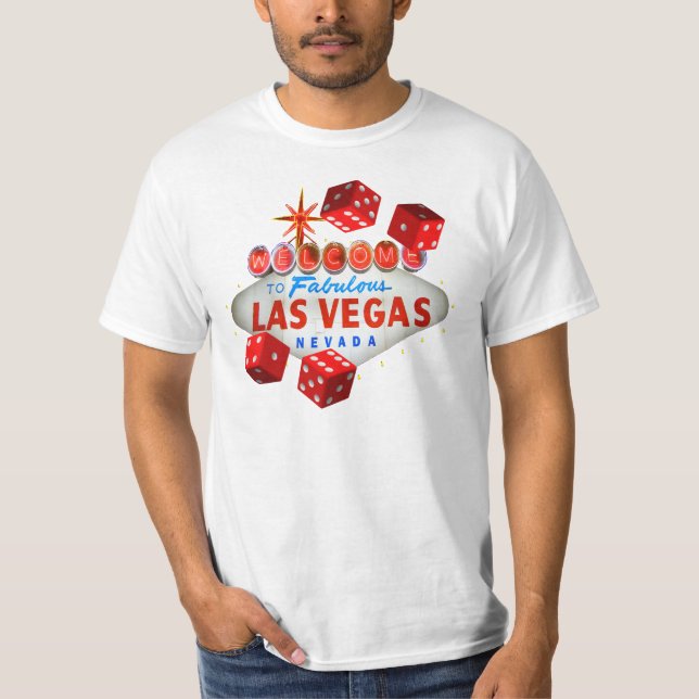 Welcome to Las Vegas Lucky Craps Shooters Shirt (Front)