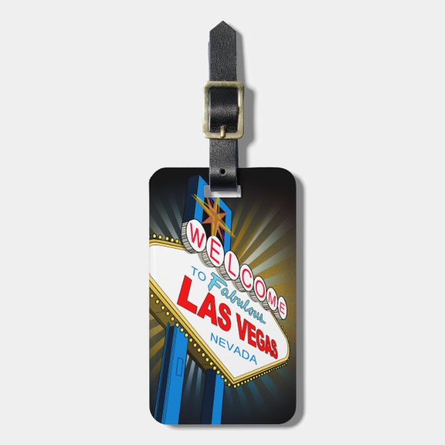 Welcome to Las Vegas Luggage Tag (Front Vertical)
