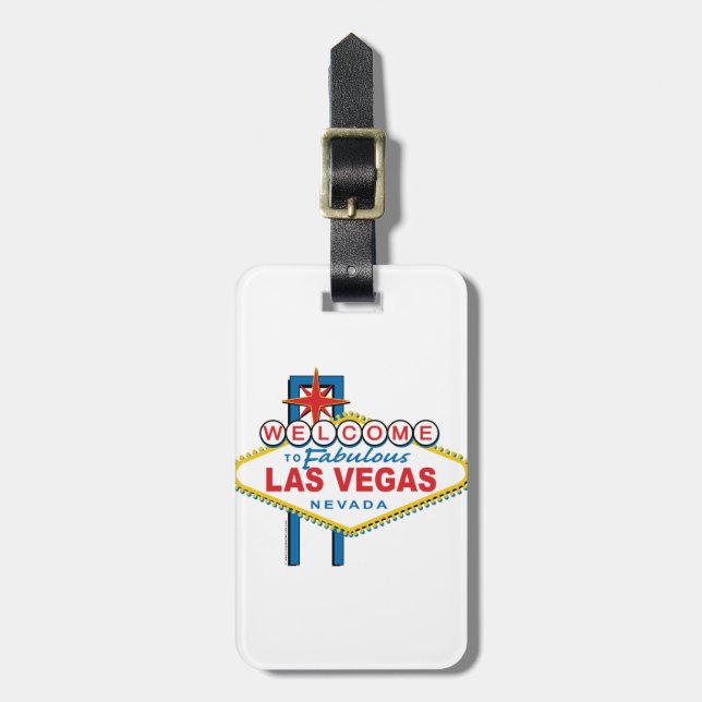 Welcome-to-Las-Vegas Luggage Tag (Front Vertical)