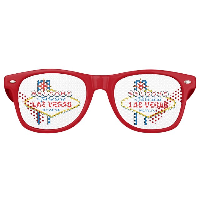 Welcome-to-Las-Vegas Retro Sunglasses (Front)