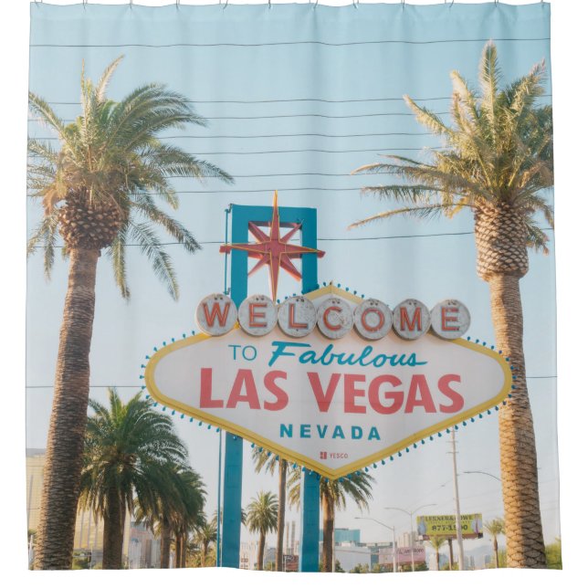 WELCOME TO LAS VEGAS SHOWER CURTAIN (Front)