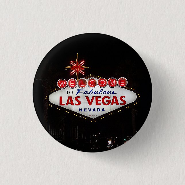 Welcome to Las Vegas Sign #2 Button (Front)