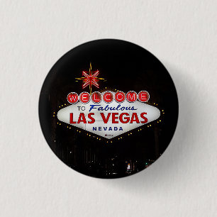 Welcome to Las Vegas Sign #2 Button