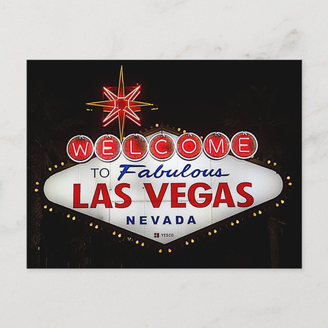 Welcome to Las Vegas Sign #2 Postcard (Front)