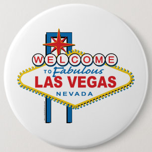 Welcome to Las Vegas Sign 6 Cm Round Badge