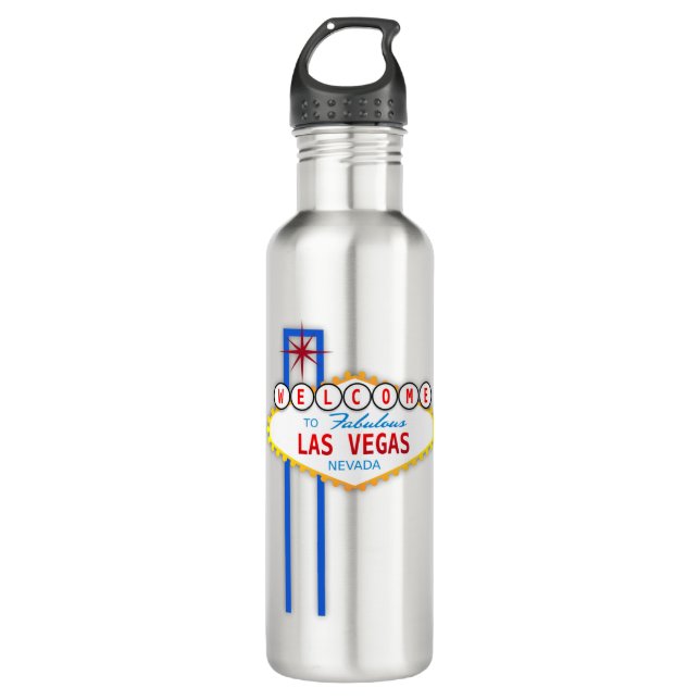 Welcome to Las Vegas Sign 710 Ml Water Bottle (Front)