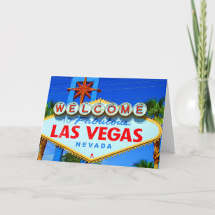 Welcome to Las Vegas Sign Card