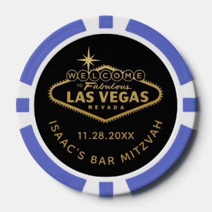 Welcome to Las Vegas Sign Casino Favour Poker Chips