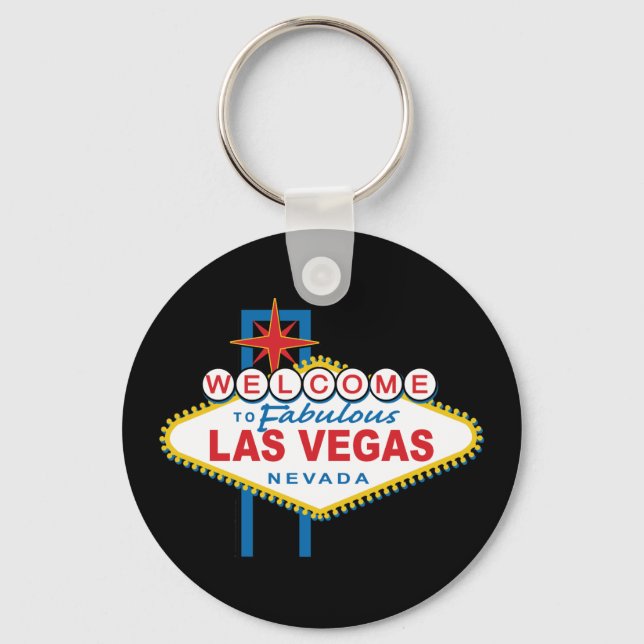 Welcome to Las Vegas Sign Key Ring (Front)