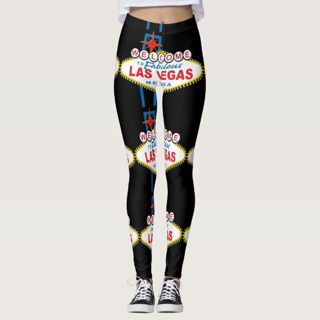 Welcome to Las Vegas Sign Leggings (Front)