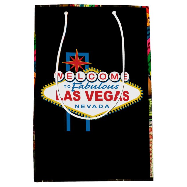 Welcome To Las Vegas Sign Medium Gift Bag (Front)