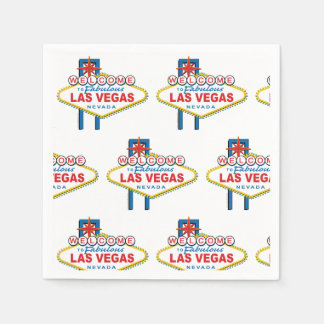 Welcome To Las Vegas Sign Napkin