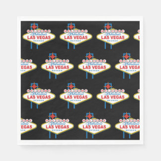 Welcome To Las Vegas Sign Napkin