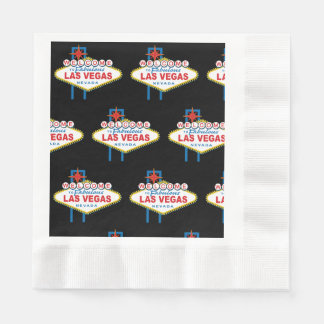 Welcome To Las Vegas Sign Napkin