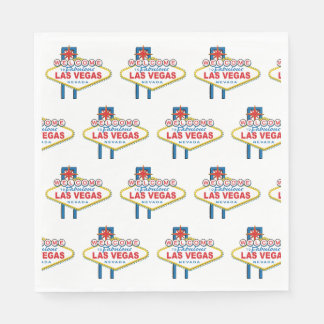 Welcome To Las Vegas Sign Napkin