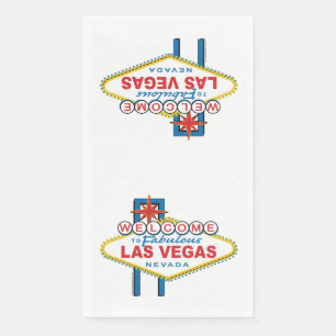 Welcome To Las Vegas Sign Napkin