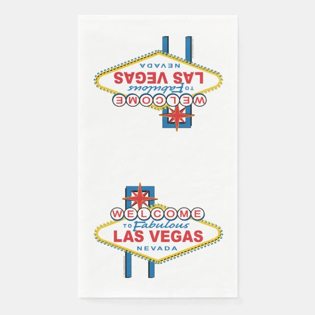 Welcome To Las Vegas Sign Napkin (Front)