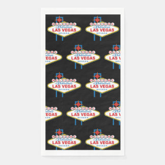 Welcome To Las Vegas Sign Napkin