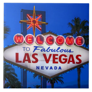 Welcome To Las Vegas Sign Tile
