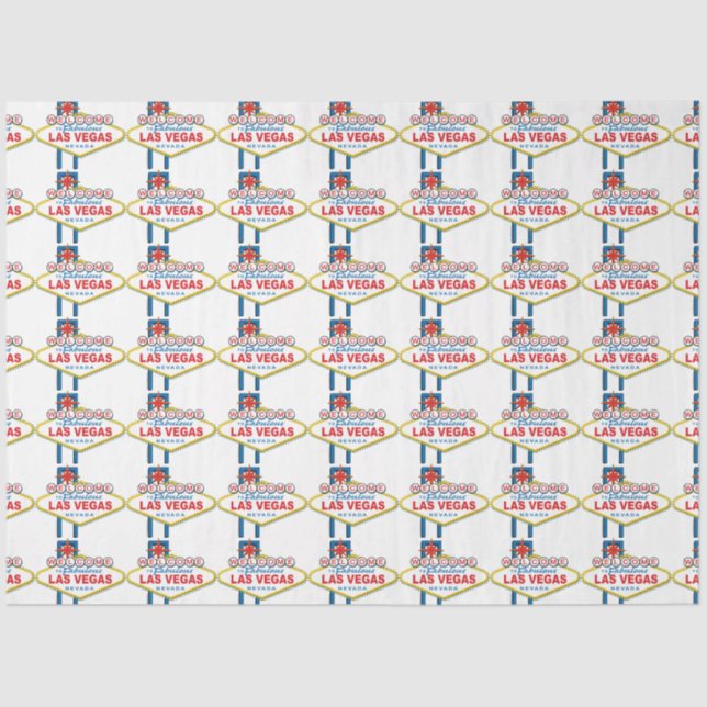 Welcome to Las Vegas Sign Tissue Paper (Front)