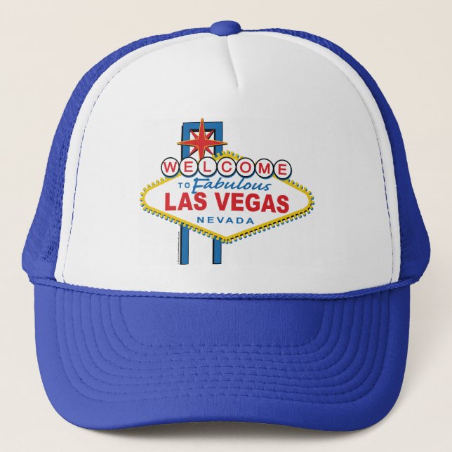 Welcome-to-Las-Vegas Trucker Hat (Front)