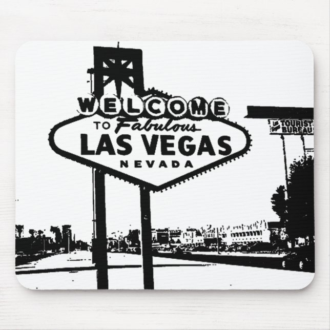 Welcome to Las Vegas Vector Graphic Mousepad (Front)