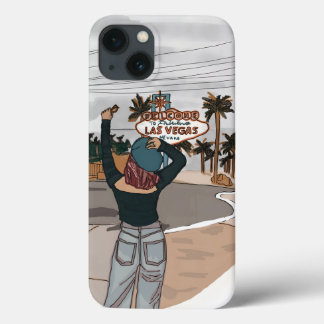 Welcome to Lasvegas check in spot. iPhone 13 Case