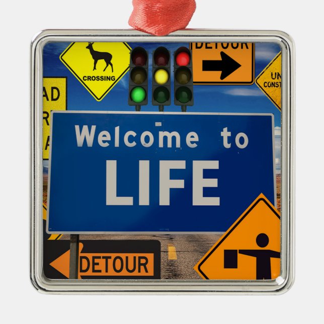 WELCOME TO LIFE METAL TREE DECORATION (Front)