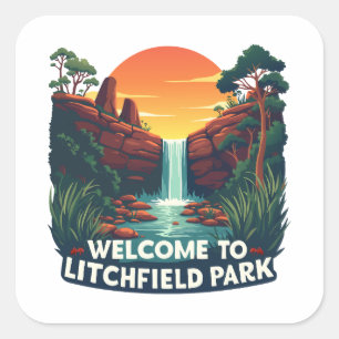 Welcome to Litchfield National Australian Park Square Sticker