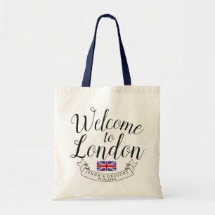 Welcome to London Destination Wedding Custom Tote Bag