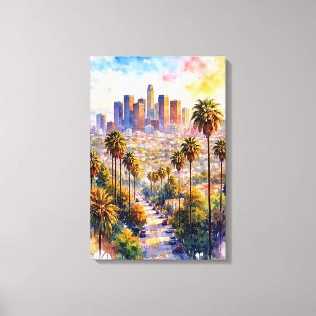 Welcome To Los Angeles  Canvas Print (Front)