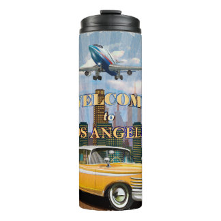 Welcome to Los Angeles retro poster. Thermal Tumbler