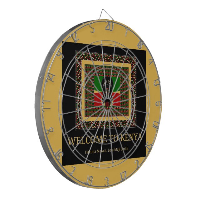 Welcome to Magical Kenya: Hakuna Matata Dartboard (Front Left)