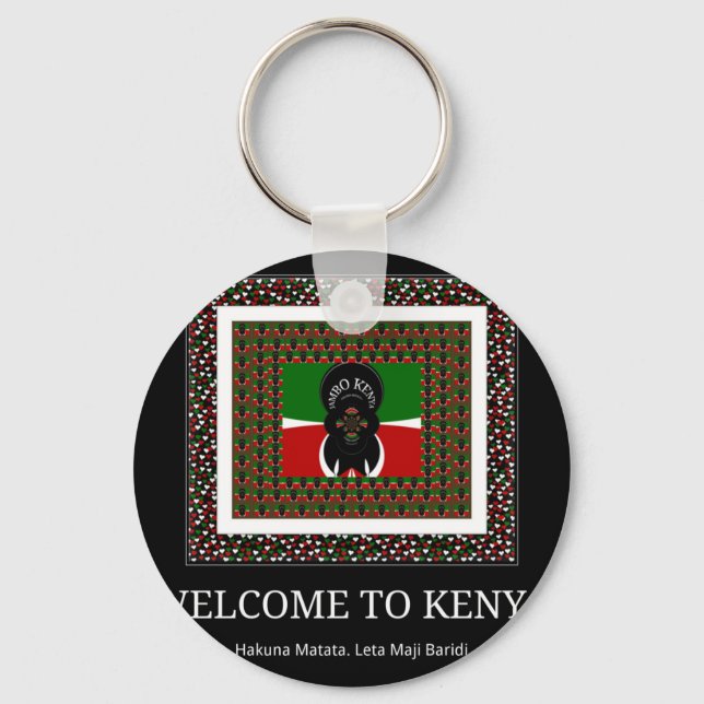 Welcome to Magical Kenya: Hakuna Matata Key Ring (Front)