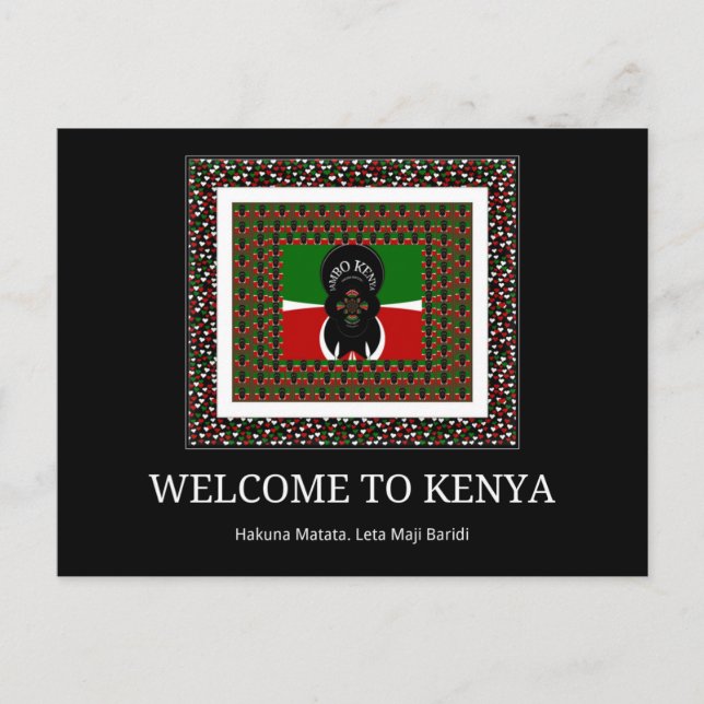 Welcome to Magical Kenya: Hakuna Matata Postcard (Front)