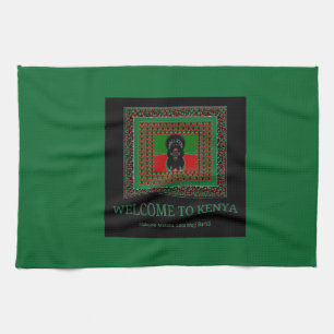 Welcome to Magical Kenya: Hakuna Matata Tea Towel