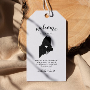 Welcome to Maine Calligraphy Wedding Gift Tags