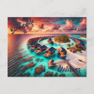 Welcome to Maldives postcard