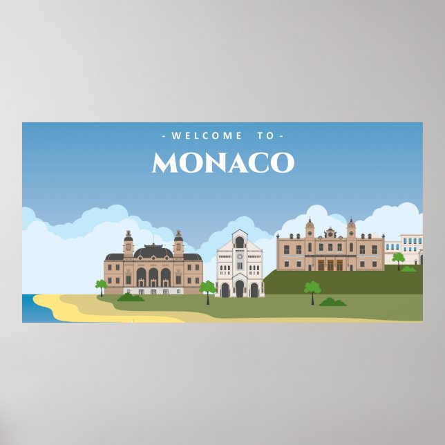 Welcome to manaco poster (Front)