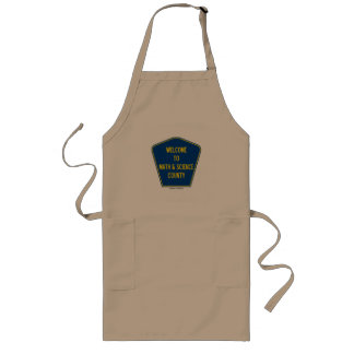 Welcome To Math & Science County (County Sign) Long Apron