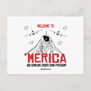 Welcome to Merica - Did someone order some freedom Postcard