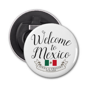 Welcome to Mexico   Destination Wedding Custom Bottle Opener