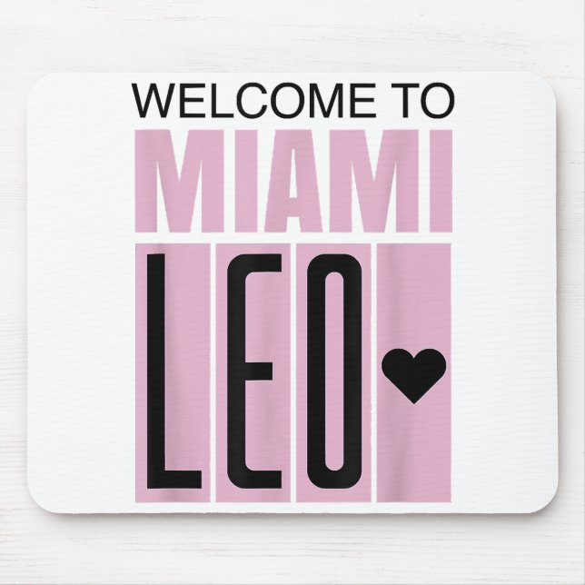 Welcome to Miami Leo 10 - GOAT  Mouse Mat (Front)