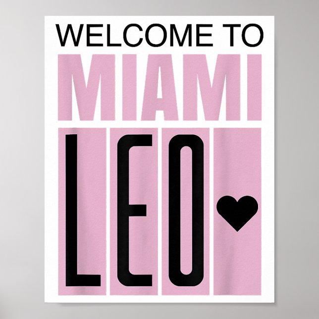 Welcome to Miami Leo 10 - GOAT  Poster (Front)