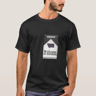 Welcome To Montana Cigarette Box T-Shirt