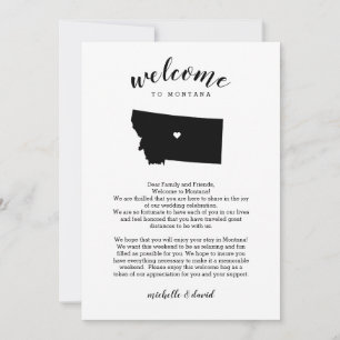 Welcome to Montana   Wedding Letter & Itinerary
